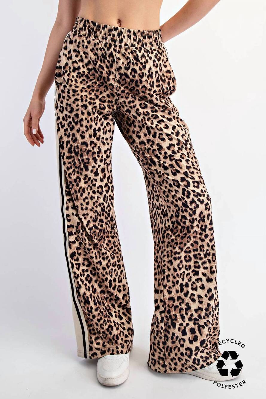 NEW RAE MODE animal printed butter soft straight pant in brown/black